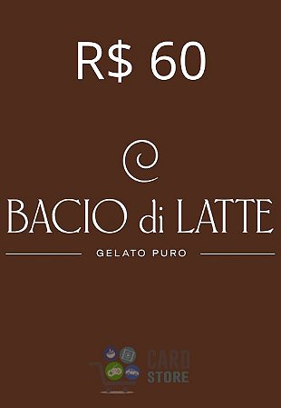 Gift Card Bacio di Latte Digital 60 Reais