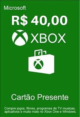 Cartão Presente Roblox R$ 40 Reais