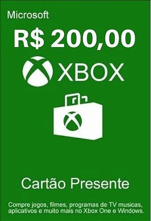 Cartão Presente Roblox - R$200 Reais Código Digital - Cardstore - Card  Store - Cartão Presente, Voucher, Vale Presente, Gift Card PSN, Xbox,  Netflix, Google, Uber, iFood, Steam e muito mais!