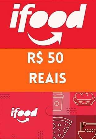 Vale Cartão Presente - iFood Gift Card 50 Reais