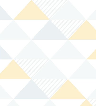 Papel de Parede Triangulo Cinza, Amarelo (alaranjado) e Branco