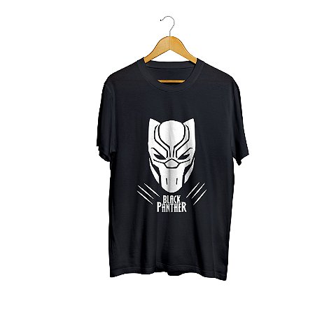 Camiseta Camisa Pantera Negra Black Panther masculino preto