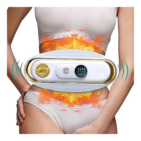 Aparelho Massageador Abdominal E Cintura Elétrico E Queima De Gordura Sem Fio Recarregavel USB