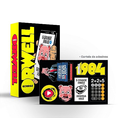 BOX ORWELL + CARTELA DE ADESIVOS