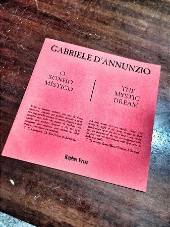 O sonho místico, de Gabriele d’Annunzio
