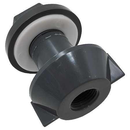 Flange Cânovas PP Cinza de 1/2 Bebedouro Industrial