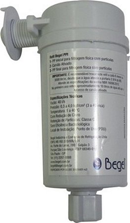 Filtro / Refil Begel Purificador Purestil e Bebedouro Pressão Original