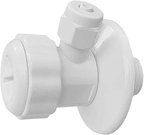 Adaptador Branco Purificador de Água 1/2 x 1/2 x 1/4