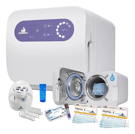 Autoclave Vitale Inox 5 Litros Lilás Bivolt + Mini Incubadora - Cristófoli