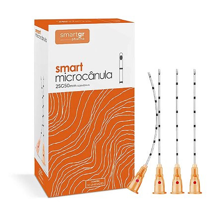 Smart Microcânula 25G X 50mm Caixa Com 10 Unidades - Smart Gr
