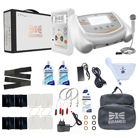 Neurodyn Portable + Sonopulse 1 e 3Mhz Portable - Ibramed