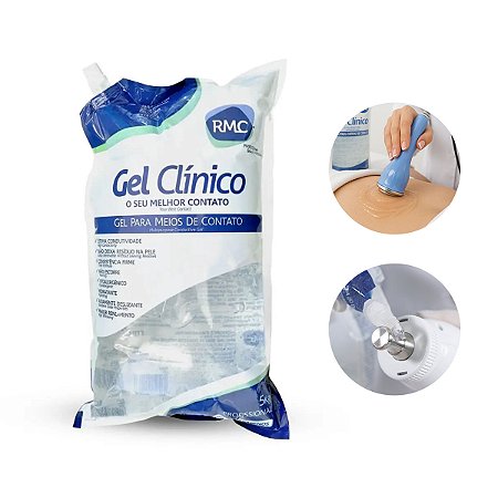 Gel Clinico Hipoalérgico Profissional Incolor 5 Kg RMC - BAG