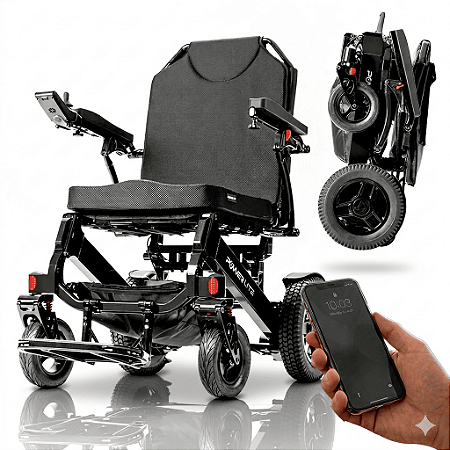 Cadeira de Rodas Motorizada HD Para Obeso Até 300Kg - Power Lite