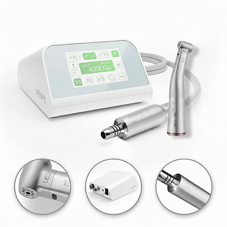 Micromotor Clinico Elétrico E-volt + Peça de Mão Contra Ângulo CM5 LED - Schuster