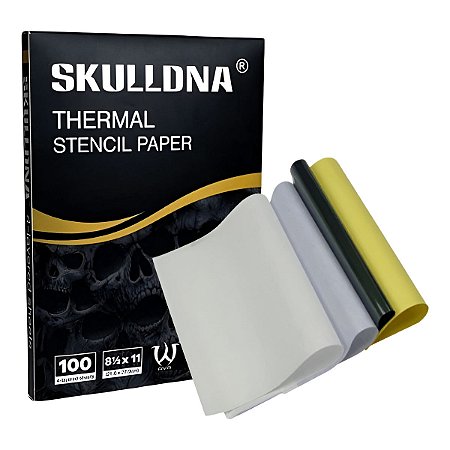 Papel Thermal Transfer A4 Skulldna Para Impressora Decalque Pacote Com 100 Unidades  - Ava