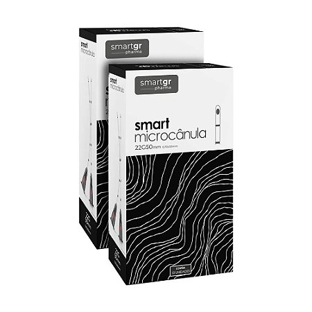 KIT 2 Caixas Com 10 Unidades Smart Microcânula 22G X 50mm - Smart Gr
