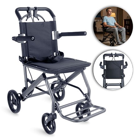 Cadeira De Rodas Para Transporte Até 100Kg Código: AC20_44 - Hidrolight