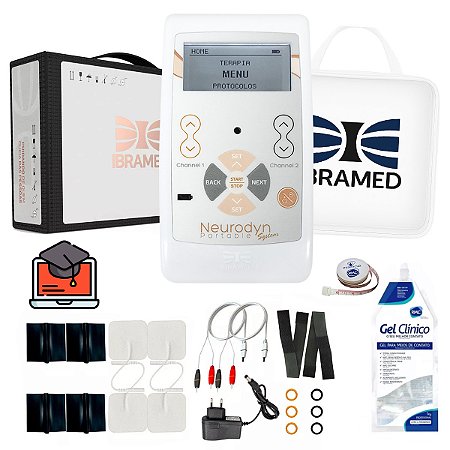 Neurodyn Portable System 2 + Eletrodo + Gel + Bolsa - Ibramed