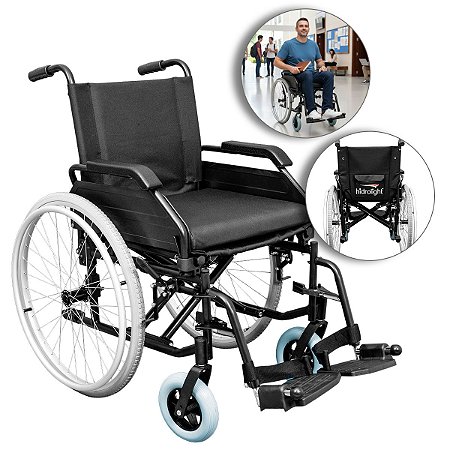 Cadeira De Rodas Standard Até 125Kg Código: AC02 - Hidrolight