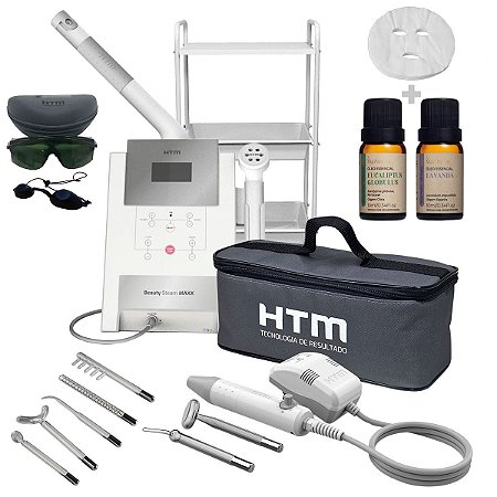 Beauty Steam Maxx + Beauty Face e Eletrodos + Carrinho + Aroma e Máscara