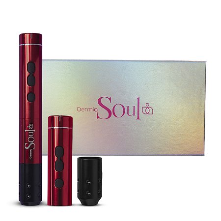 Pen Sem Fio Vermelha Dermia Soul Wireless