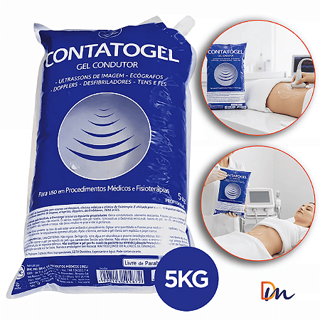 Gel Condutor Incolor Ultrassom Contatogel BAG 5kg - RMC