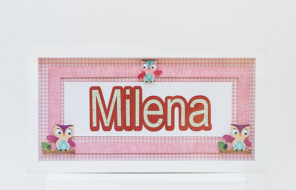 Porta de Maternidade 3D (Meninas)