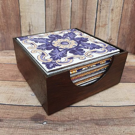 Porta Copos (com azulejo)