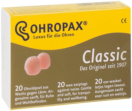 Ohropax Classic Protetor Auricular de Cera 10 Pares 22 dB