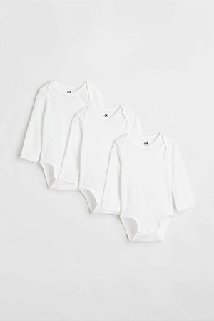 KIT 3 BODIES H&M - IMPORTADO NA BABY STYLE - BabyStyle - Roupas importadas  para bebês