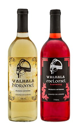 Combo Valhala Hidromel: 1 Tradicional + 1 Melomel Raspberry