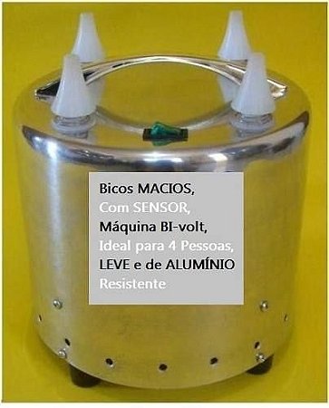 Maquina D Encher Bexigas C 4 Bicos Macios Amortecidos Bivolt