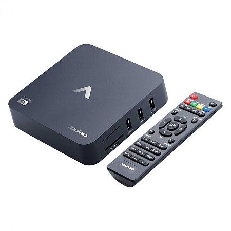 Receptor Smart TV Box 4K 8GB STV-2000 Android Homologado Anatel - Aquário