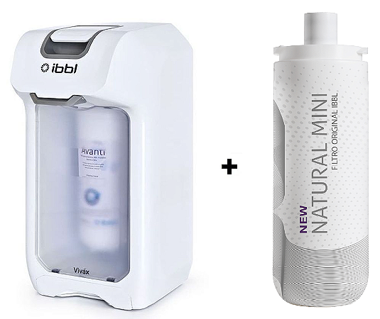 Combo Purificador IBBL VIVAX Branco + Refil Reserva (extra) Original Avanti