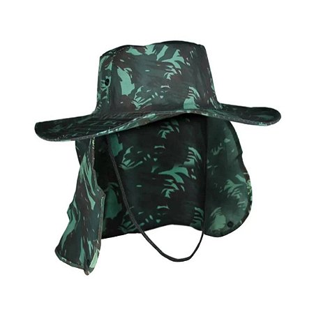 CHAPEU PESCADOR CAMUFLADO C/ PROTECAO GLX