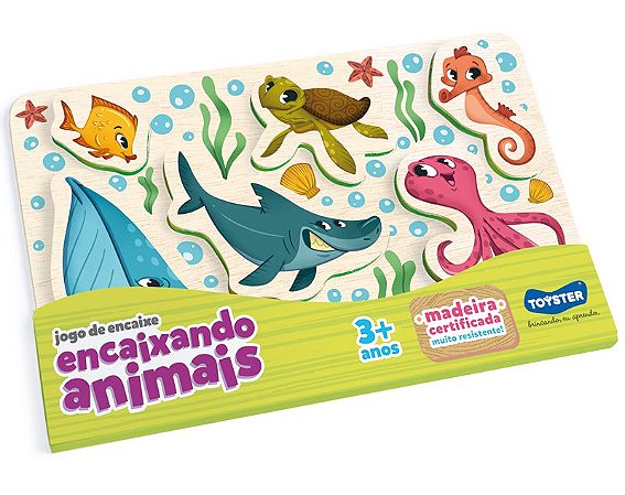 Quebra-Cabeça Alfabeto dos Animais - Toyster - Jogo Educativo :)