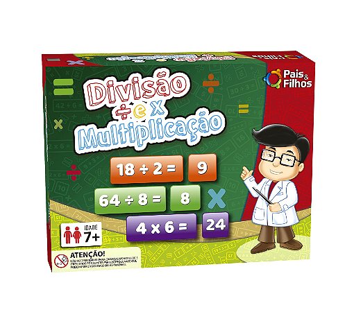 Jogo Educativo Escolar Matemática - Divisão e Multiplicação