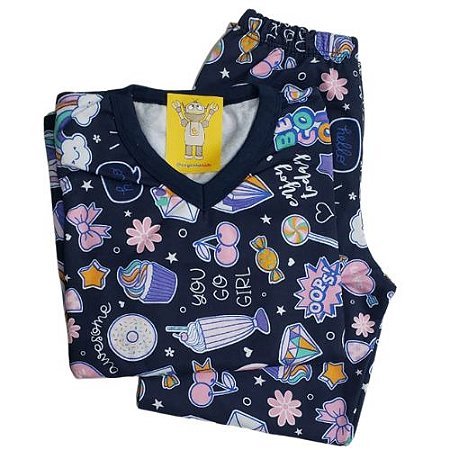 Pijama Infantil Flanelado - 4 ao 8 - Alto Astral