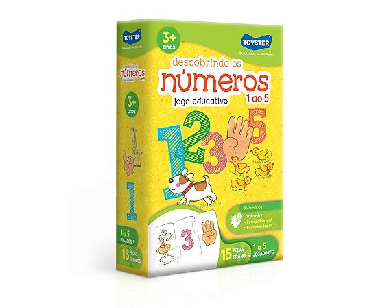 Jogo Educativo Descobrindo os Números 1 ao 5