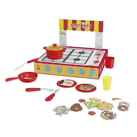 Kit Brinquedo Mini Chef de Cozinha - 33 peças