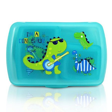 Kit com 3 potes organizadores Infantil - Azul