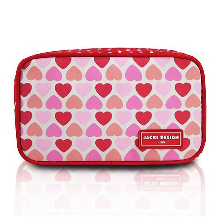 Necessaire Escolar Infantil  - Coração Vermelho