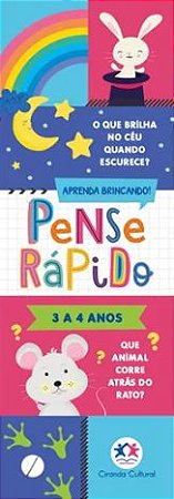 Cards de Perguntas - Pense Rápido - 3 a 4 anos