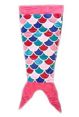 Manta Infantil Saco de Dormir - Sereia Pink