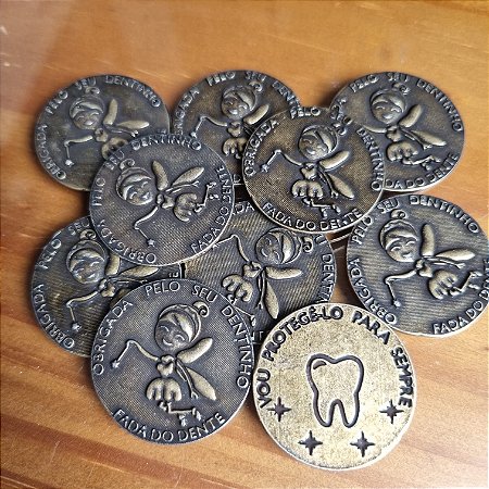 Kit 10 Moedas da Fada do Dente (apenas moedas)
