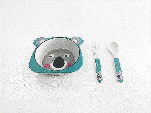 Kit Alimentação Prato e Talher Linha Eco - Coala