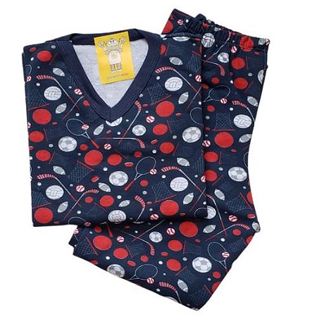 Pijama Infantil Flanelado - 1 ao 3 - Balls