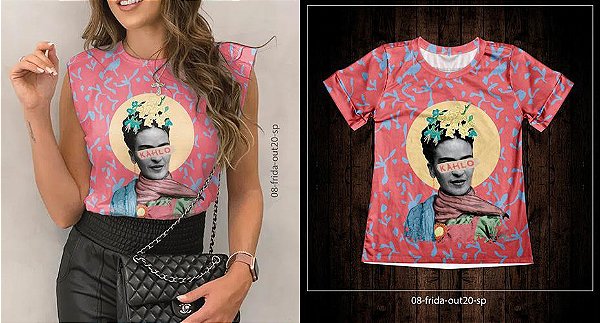 T shirt no Atacado Frida Kahlo