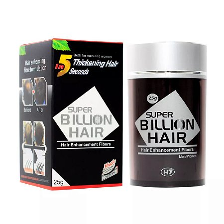 Super Billion Hair - Fibra 25g (Castanho Escuro)