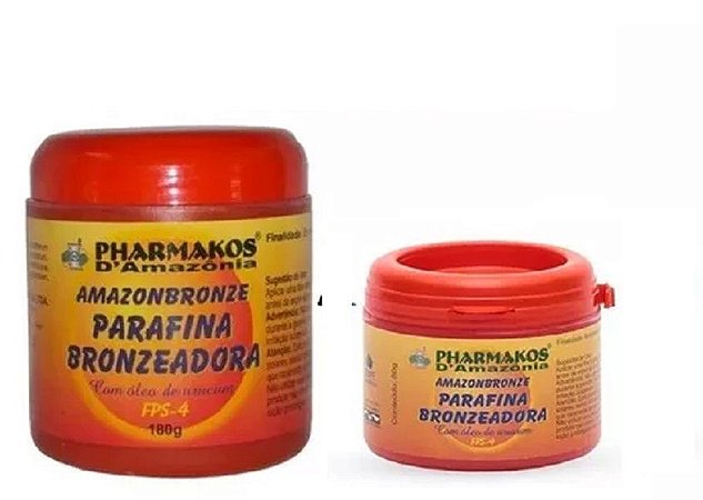Kit Parafina Bronzeadora 180g + Parafina Bronzeadora 80g - Pharmakos